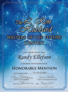 The Lute of Gildyn, Writers of the Future award