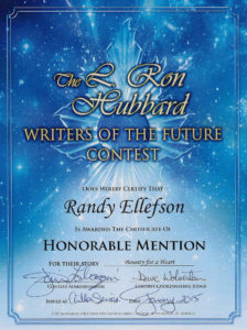 Bounty for a Heart, Writers of the Future award